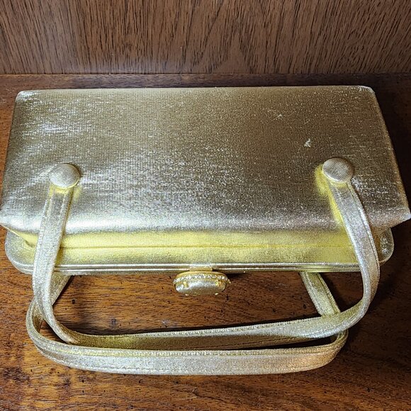 Vintage Gold After 5 Evening Purse with Coin Purse - Picture 3 of 7